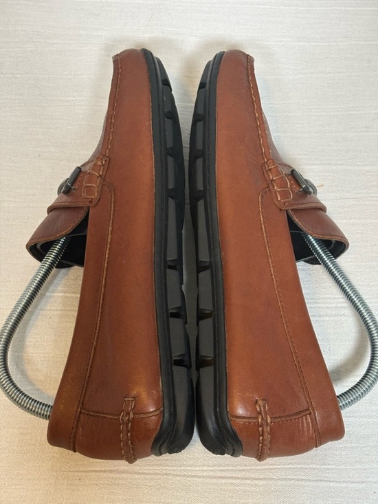Coach Mott Varsity Leather Drive Loafers Slip On Shoes-Saddle Brown-Men Size 9D main image 7